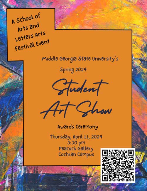 Student Art Show Awards Ceremony flyer.
